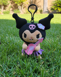 Sanrio Kuromi Hawaii Limited Edition Ukulele Plush Keychain 5” – Cute Kawaii Hawaiian Bag Charm Gift