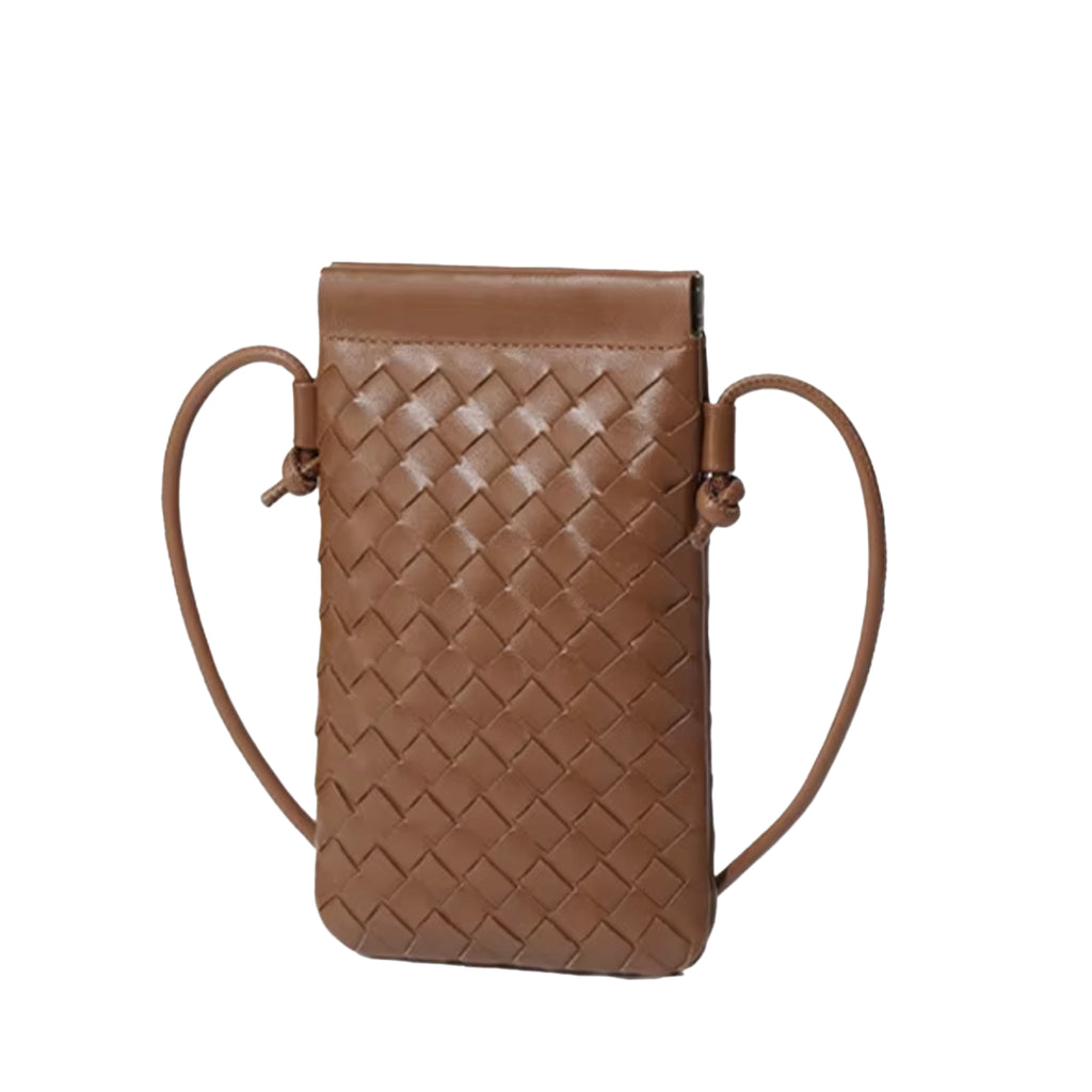 Mini Woven Crossbody Bags for Women, Trendy Vegan Leather Shoulder Bag