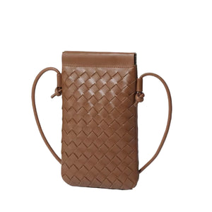 Mini Woven Crossbody Bags for Women, Trendy Vegan Leather Shoulder Bag