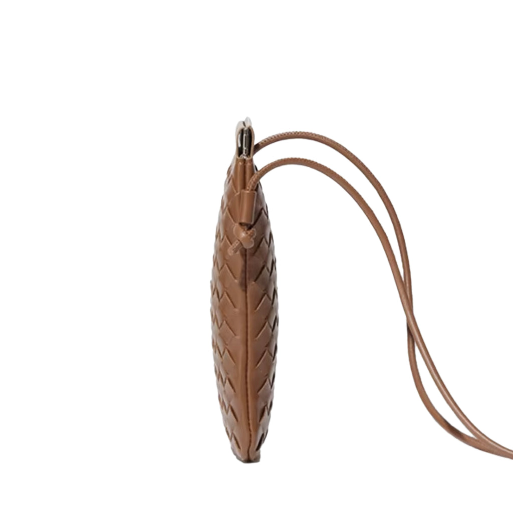 Mini Woven Crossbody Bags for Women, Trendy Vegan Leather Shoulder Bag