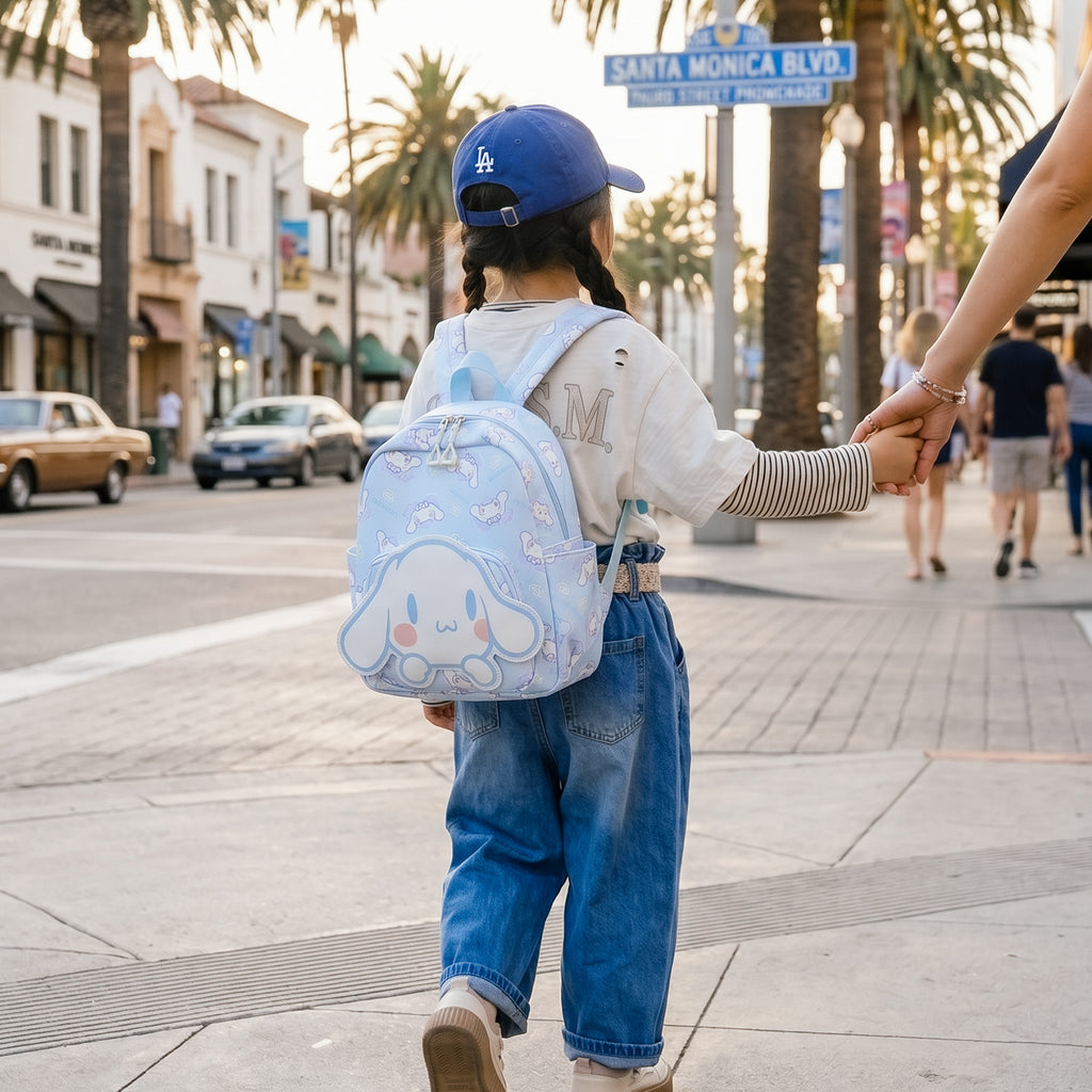 Sanrio Cinnamoroll Mini Backpack – Cute Kawaii Travel School Backpack for Women & Kids