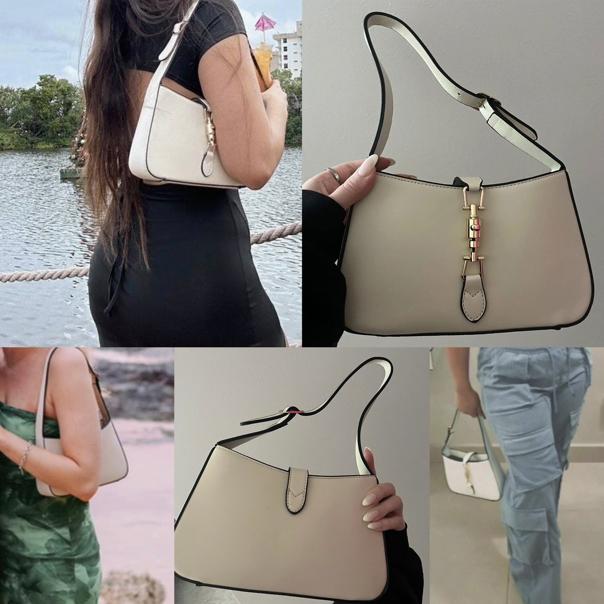 Jackie Shoulder Bag 2 Colors– Classic Minimalist Bag in 2 Colors for Everyday Elegance