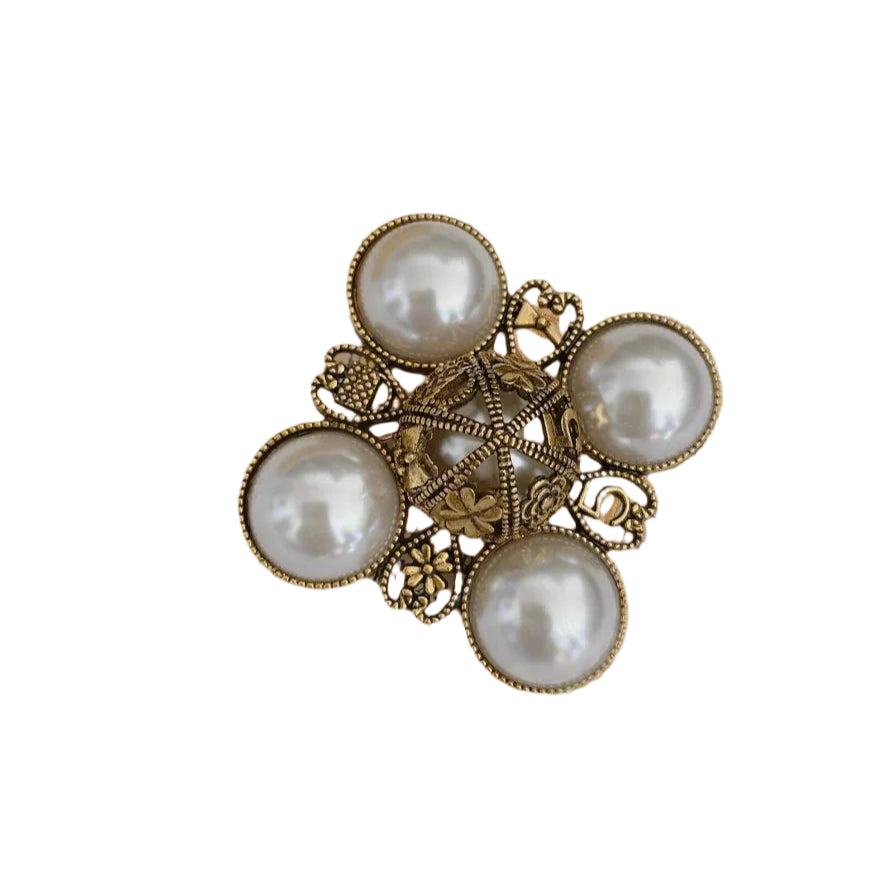 Vintage Style Pearl Brooch