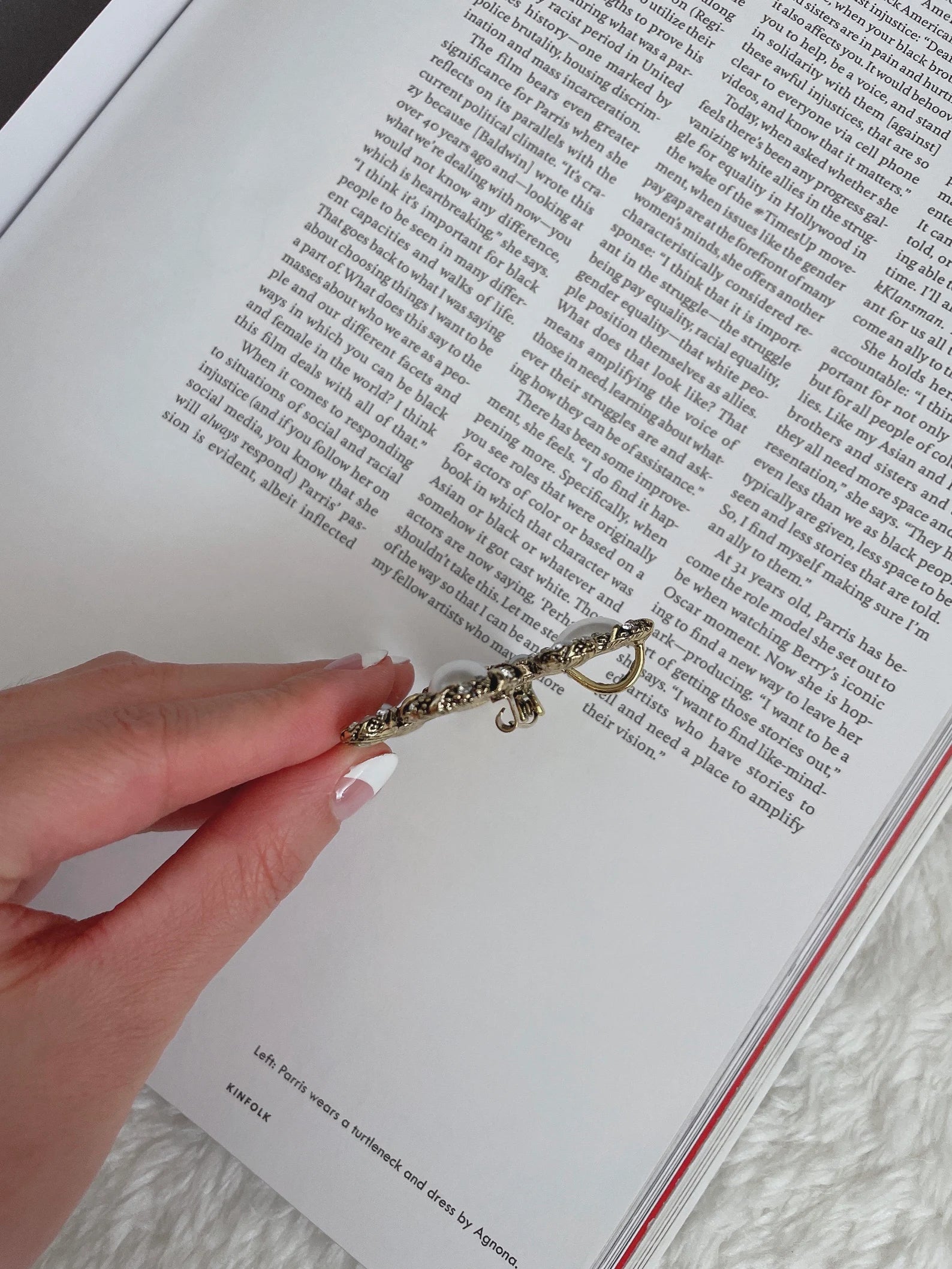 Vintage Style Pearl Brooch
