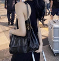 Vegan Leather Shoulder Bag for Women – Minimalist Flap Chain Rectangular Purse
