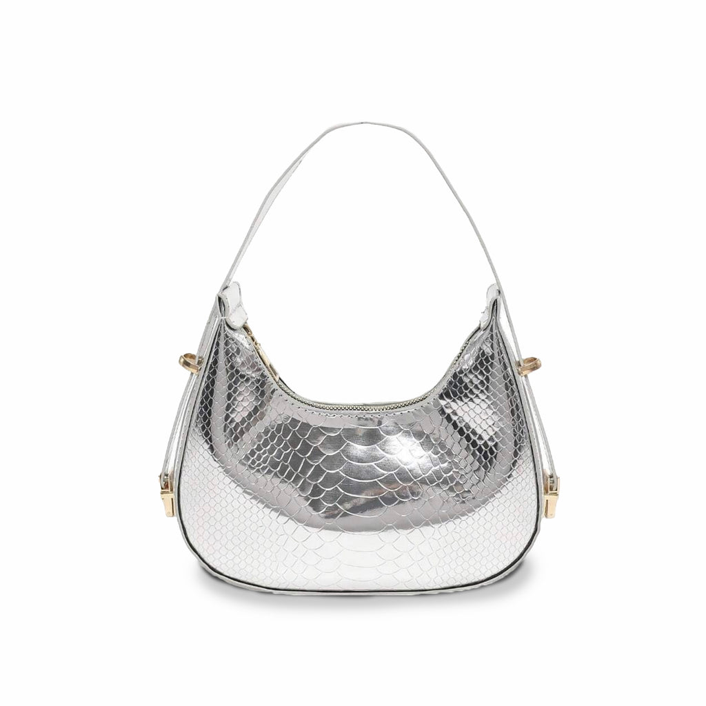 Metallic Chelsea Mini Hobo Bag – Trendy Shoulder Purse for Night Out & Everyday Glam
