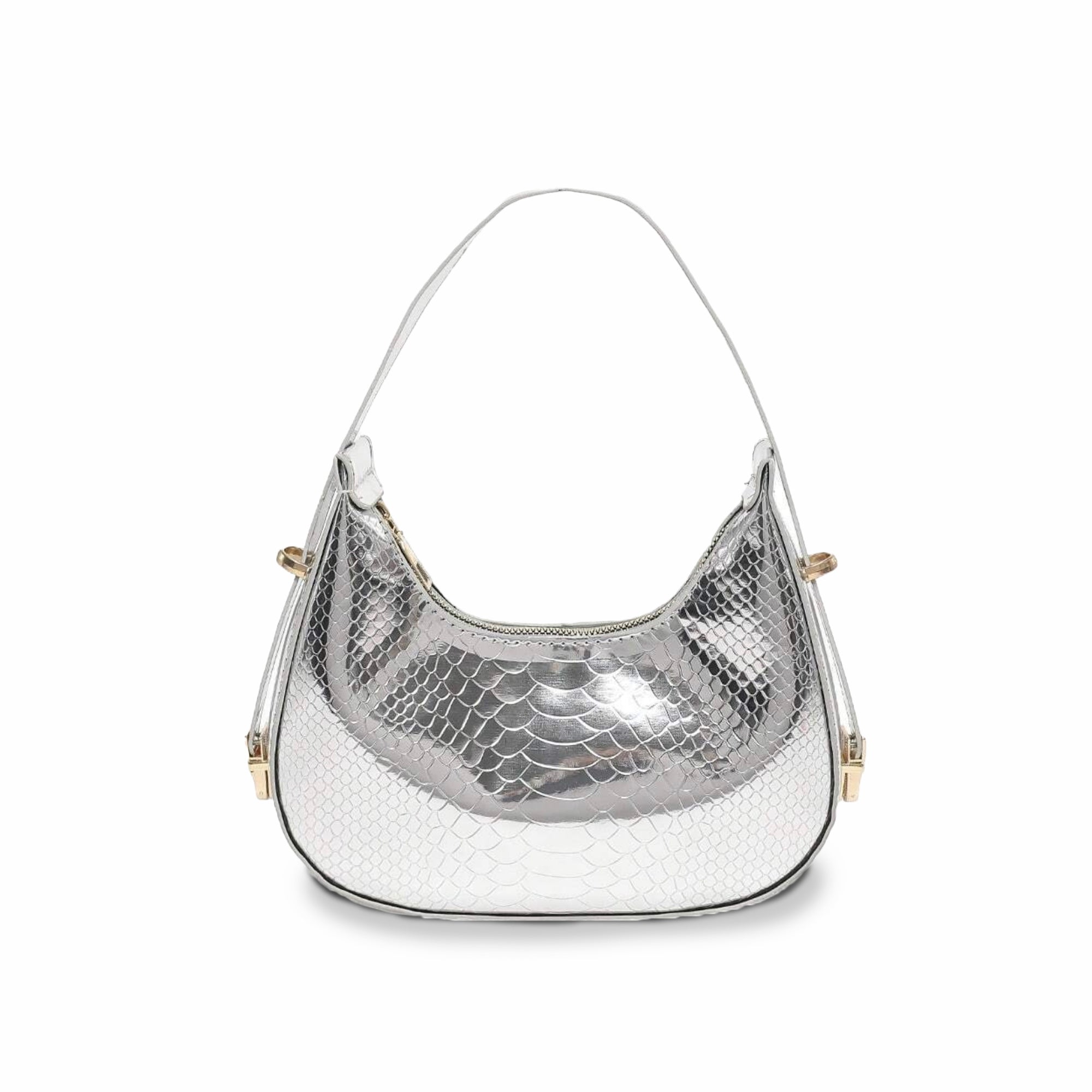 Metallic Chelsea Mini Hobo Bag – Trendy Shoulder Purse for Night Out & Everyday Glam