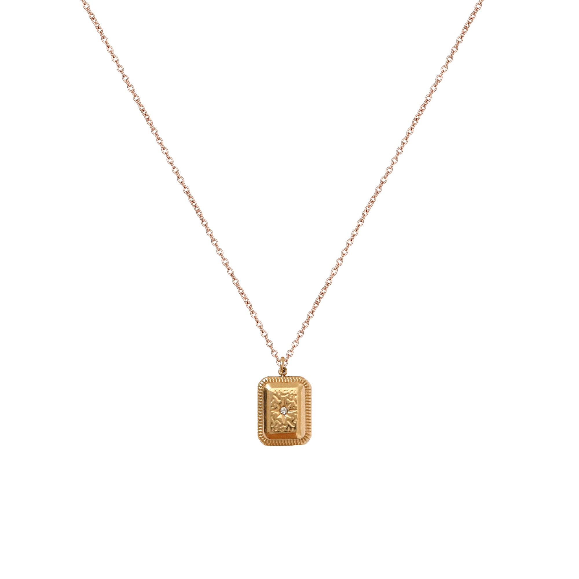18K Gold Plated Starburst Necklace for Women, Stainless Steel, Non-Tarnish, Scratch-Resistant, Dainty Gold Pendant Necklace, Everyday Jewelry, Gift for Her