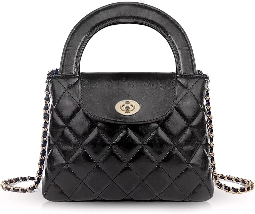 Quilted Handle Crossbody Tote Bag – Stylish & Versatile Shoulder Bag for Everyday Use
