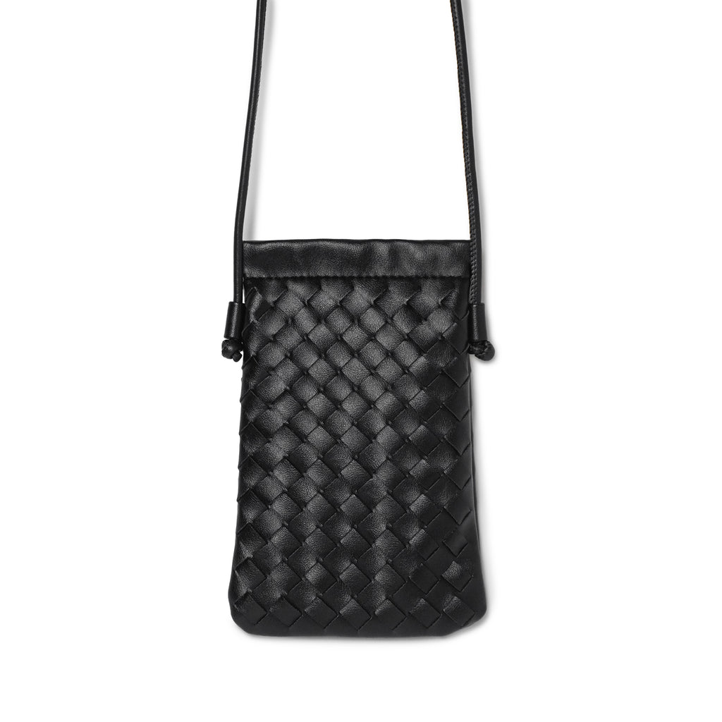 Mini Woven Crossbody Bags for Women, Trendy Vegan Leather Shoulder Bag